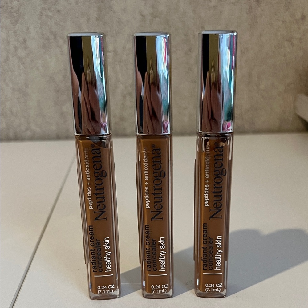 Neutrogena Radiant Cream Concealer - healthy skin pecan bundle of 3